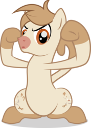 Size: 3246x4558 | Tagged: safe, artist:benybing, mankey, pony, crossover, flexing, pokémon, ponified, simple background, solo, transparent background