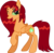 Size: 1200x1168 | Tagged: safe, artist:fallingrain22, pony, alternate dimension, alternate universe, crossover, dc comics, ponified, simple background, starfire, teen titans, transparent background, vector