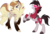 Size: 900x606 | Tagged: safe, artist:sakuyamon, oc, lycanroc, pony, adoptable, crossover, midday lycanroc, midnight lycanroc, pokémon, pokémon sun and moon, ponified, simple background, transparent background