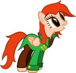 Size: 1731x1672 | Tagged: safe, oc, oc only, oc:sunset airlines, pegasus, pony, clothes, eyeshadow, makeup, simple background, smiling, solo, transparent background, uniform, vector