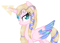 Size: 897x641 | Tagged: safe, artist:nightmarelunafan, artist:sakyas-bases, alicorn, pony, base used, crossover, female, ponified, princess zelda, simple background, solo, the legend of zelda, the legend of zelda: skyward sword, transparent background