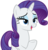 Size: 7178x7534 | Tagged: safe, artist:andoanimalia, rarity, pony, unicorn, dragon dropped, g4, absurd resolution, female, lidded eyes, mare, open mouth, raised hoof, simple background, solo, transparent background, underhoof, vector