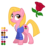 Size: 504x504 | Tagged: safe, artist:lissystrata, pony, g4, clothes, crossover, doctor who, feminism, hoodie, ponified, reference sheet, rose tyler, simple background, solo, transparent background