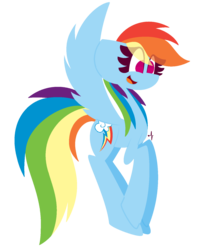 Size: 1280x1549 | Tagged: safe, artist:scridley-arts, rainbow dash, pegasus, pony, g4, cute, dashabetes, eye clipping through hair, female, mare, no pupils, open mouth, simple background, solo, spread wings, transparent background, wings