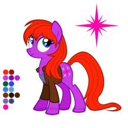 Size: 504x504 | Tagged: safe, artist:lissystrata, pony, crossover, doctor who, donna noble, ponified, reference sheet, simple background, solo, transparent background