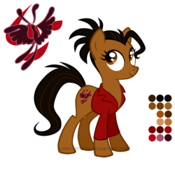Size: 504x504 | Tagged: safe, artist:lissystrata, pony, crossover, doctor who, martha jones, ponified, reference sheet, simple background, solo, transparent background