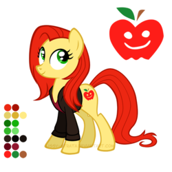 Size: 504x504 | Tagged: safe, artist:lissystrata, earth pony, pony, amy pond, crossover, doctor who, ponified, reference sheet, simple background, solo, transparent background