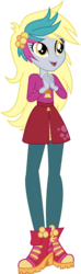Size: 3762x12772 | Tagged: safe, artist:marcorulezzz, derpy hooves, equestria girls, equestria girls series, g4, let it rain, sunset's backstage pass!, spoiler:eqg series (season 2), boots, clothes, female, high heel boots, music festival outfit, shoes, simple background, solo, transparent background, vector, zipper