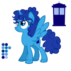 Size: 504x504 | Tagged: safe, artist:lissystrata, pony, crossover, derp, doctor who, idris, ponified, reference sheet, simple background, tardis, transparent background