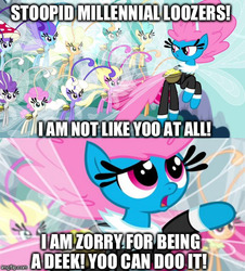 Size: 500x552 | Tagged: safe, edit, edited screencap, screencap, breezette, cotton (g4), seabreeze, twinkle (g4), twirly, breezie, g4, it ain't easy being breezies, bad language, female, funny, male, meme, unnamed breezie, unnamed character