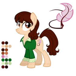 Size: 504x504 | Tagged: safe, artist:lissystrata, pony, blazer, clothes, crossover, doctor who, ponified, reference sheet, sarah jane smith, shirt, simple background, solo, transparent background