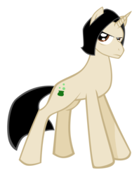 Size: 5433x6850 | Tagged: safe, artist:zackira, pony, crossover, harry potter (series), ponified, severus snape, simple background, solo, transparent background