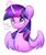 Size: 800x957 | Tagged: safe, artist:dddreamdraw, twilight sparkle, alicorn, pony, g4, blushing, bust, curved horn, cute, female, glowing horn, horn, mare, portrait, simple background, solo, spread wings, twiabetes, twilight sparkle (alicorn), white background, wings