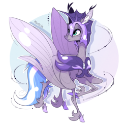 Size: 1932x1900 | Tagged: safe, artist:marbola, oc, oc only, oc:cloud zapper, pegasus, pony, armor, helmet, lunar guard armour, male, night guard, solo, spread wings, stallion, wings