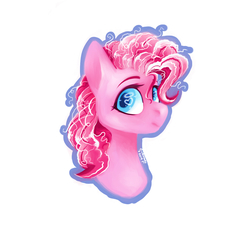 Size: 1275x1200 | Tagged: safe, artist:livzkat, pinkie pie, earth pony, pony, g4, female, pink, solo