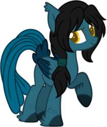 Size: 800x946 | Tagged: safe, artist:t-aroutachiikun, oc, oc only, oc:mystic flare, pegasus, pony, male, simple background, solo, stallion, tail feathers, transparent background
