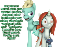 Size: 1652x1080 | Tagged: safe, artist:pika-robo, crackle cosette, queen chrysalis, zephyr breeze, changeling, pegasus, pony, unicorn, g4, 3d, bad touch, butt touch, disguise, disguised changeling, female, flirting, green text, male, mare, molestation, now you fucked up, personal space invasion, pony on pony action, red eyes take warning, sexual harassment, simple background, source filmmaker, squeak, stallion, stallion on mare, straight, this will end in death, this will end in tears, this will end in tears and/or death, this will not end well, transparent background, zephyr breeze is a goddamn moron