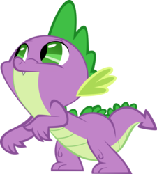 Size: 3000x3335 | Tagged: safe, artist:almostfictional, spike, dragon, g4, green isn't your color, .svg available, high res, inkscape, simple background, transparent background, vector, vector trace