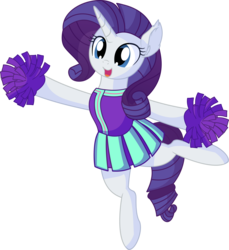 Size: 6420x7013 | Tagged: safe, artist:cyanlightning, rarity, pony, unicorn, 2 4 6 greaaat, g4, .svg available, absurd resolution, bipedal, cheerleader, clothes, cute, ear fluff, female, mare, miniskirt, pleated skirt, raribetes, simple background, skirt, smiling, solo, transparent background, vector