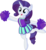 Size: 6420x7013 | Tagged: safe, artist:cyanlightning, rarity, pony, unicorn, 2 4 6 greaaat, g4, my little pony: friendship is magic, .svg available, absurd resolution, bipedal, cheerleader, clothes, cute, ear fluff, female, mare, miniskirt, pleated skirt, raribetes, simple background, skirt, smiling, solo, transparent background, vector