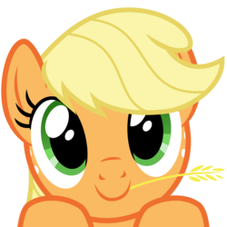 Size: 2400x2400 | Tagged: safe, artist:cheezedoodle96, part of a set, applejack, earth pony, pony, g4, .svg available, applebetes, boop bait, bust, cheezedoodle96 is trying to murder us, close-up, cute, daaaaaaaaaaaw, female, food, high res, hnnng, hooves on the table, imminent boop, jackabetes, looking at you, mare, missing accessory, peekaboo, peeking, portrait, simple background, solo, straw in mouth, svg, sweet dreams fuel, this will end in boops, transparent background, vector, wheat, wide eyes