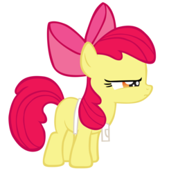 Size: 2924x2996 | Tagged: safe, artist:theimortalis42, apple bloom, earth pony, pony, call of the cutie, g4, female, high res, simple background, solo, transparent background, vector