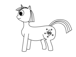 Size: 800x600 | Tagged: safe, artist:ruslan nasretdinov, oc, oc only, oc:heckfy improver, pony, unicorn, male, monochrome, simple background, solo, unicorn oc