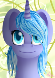 Size: 2480x3496 | Tagged: safe, artist:moon-wing, oc, oc only, pony, unicorn, abstract background, bust, colored pupils, high res, portrait, solo