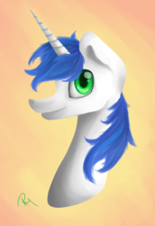 Size: 1833x2658 | Tagged: safe, artist:moon-wing, oc, oc only, oc:shifting gear, pony, unicorn, bust, solo