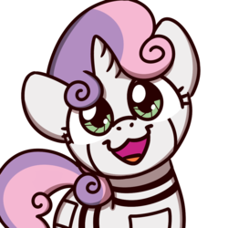 Size: 1000x1000 | Tagged: safe, artist:sugar morning, sweetie belle, pony, robot, robot pony, unicorn, g4, :3, cute, diasweetes, female, filly, looking at you, simple background, smiling, solo, sugar morning's smiling ponies, sweetie bot, transparent background, weapons-grade cute