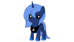 Size: 1920x1080 | Tagged: safe, artist:ardonsword, princess luna, alicorn, pony, g4, chibi, female, filly, s1 luna, simple background, solo, transparent background, woona, younger