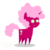 Size: 500x500 | Tagged: safe, artist:bigrodeo, oc, oc only, oc:polygon, pony, unicorn, afro, curly hair, fluffy, pink, pointy ponies, solo