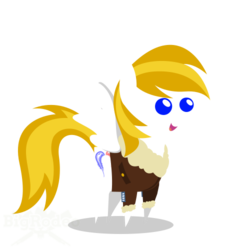 Size: 500x500 | Tagged: safe, artist:bigrodeo, oc, oc only, oc:kaimanawa, pegasus, pony, clothes, jacket, pointy ponies, solo