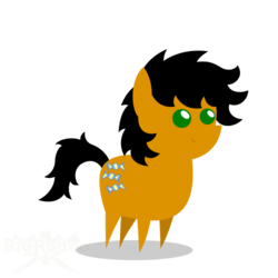 Size: 500x500 | Tagged: safe, artist:bigrodeo, oc, oc only, oc:sweet tooth, earth pony, pony, pointy ponies, solo