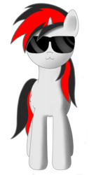 Size: 3840x7000 | Tagged: safe, artist:pakes, oc, oc:blackjack, pony, unicorn, fallout equestria, fallout equestria: project horizons, deal with it, female, glasses, mare, simple background, transparent background