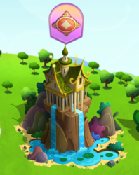 Size: 448x566 | Tagged: safe, gameloft, pony, g4, my little pony: magic princess, limited-time story, pavillion, the anonymous campsite, waterfall