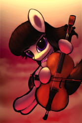 Size: 2848x4288 | Tagged: safe, artist:vultraz, octavia melody, earth pony, pony, g4, bow (instrument), cello, cello bow, female, looking at you, musical instrument, solo