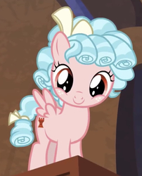 Size: 570x706 | Tagged: safe, screencap, cozy glow, pegasus, pony, the most evil q&a ever, g4, season 9, cozy glow is best facemaker, cozybetes, cropped, cute, female, foal, instagram, looking at you, smiling, smiling at you, solo