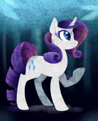 Size: 675x829 | Tagged: safe, artist:dragonfruitdarigan, part of a set, rarity, pony, unicorn, g4, cutie mark, female, mare, raised hoof, smiling, solo