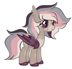 Size: 1280x1234 | Tagged: safe, artist:magicdarkart, oc, oc only, bat pony, pony, base used, body freckles, deviantart watermark, female, freckles, mare, obtrusive watermark, simple background, solo, transparent background, watermark