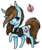 Size: 1024x1228 | Tagged: safe, artist:oneiria-fylakas, oc, oc only, oc:alex, pony, unicorn, chibi, clothes, female, mare, simple background, solo, transparent background, vest