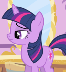 Size: 999x1080 | Tagged: safe, edit, screencap, twilight sparkle, pony, unicorn, g4, green isn't your color, carousel boutique, cropped, disgusted, female, glare, mare, pathetic, reaction image, solo, unicorn twilight