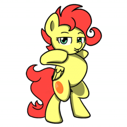 Size: 1000x1000 | Tagged: safe, artist:sugar morning, oc, oc only, pony, animated, bipedal, commission, cute, dancing, female, gif, mare, perfect loop, pumping, simple background, solo, text, transparent background, ych result