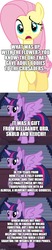 Size: 500x2404 | Tagged: safe, edit, edited screencap, editor:lord you know who, screencap, fluttershy, twilight sparkle, alicorn, pony, comic:the epilogue, g4, growing up is hard to do, the last problem, ah my goddess, belldandy, comic, fanfic art, implied apple bloom, implied scootaloo, implied sweetie belle, oh my goddess, screencap comic, skuld, twilight sparkle (alicorn), urd