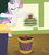 Size: 1600x1788 | Tagged: safe, edit, edited screencap, screencap, sweetie belle, pony, g4, growing up is hard to do, my little pony: friendship is magic, apple, being big is all it takes, book, chalkboard, comic, dropping, female, food, levitation, magic, older, older sweetie belle, open arms, screencap comic, solo, stack, telekinesis, trash, trash can