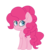 Size: 3000x3000 | Tagged: safe, artist:solardoodles, pinkie pie, earth pony, pony, g4, base used, chibi, female, high res, mare, simple background, smiling, solo, transparent background