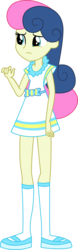 Size: 2482x7969 | Tagged: safe, artist:marcorulezzz, bon bon, sweetie drops, equestria girls, g4, clothes, female, simple background, solo, transparent background, vector