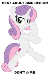 Size: 575x894 | Tagged: safe, artist:jhayarr23, editor:thomasfan45, sweetie belle, pony, unicorn, g4, growing up is hard to do, beautiful, bipedal, cute, cutie mark, cutie mark crusaders, diasweetes, don't @ me, female, mare, older, older sweetie belle, opinion, sexy, show accurate, simple background, solo, text, the cmc's cutie marks, vector, white background