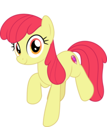 Size: 5500x6472 | Tagged: safe, artist:jhayarr23, edit, editor:slayerbvc, vector edit, apple bloom, earth pony, pony, g4, growing up is hard to do, accessory-less edit, cutie mark, female, mare, missing accessory, older, older apple bloom, show accurate, simple background, the cmc's cutie marks, transparent background, vector