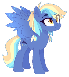 Size: 341x378 | Tagged: safe, artist:darlyjay, oc, oc only, oc:west rain, pegasus, pony, base used, female, mare, offspring, parent:rainbow dash, parent:soarin', parents:soarindash, simple background, solo, transparent background